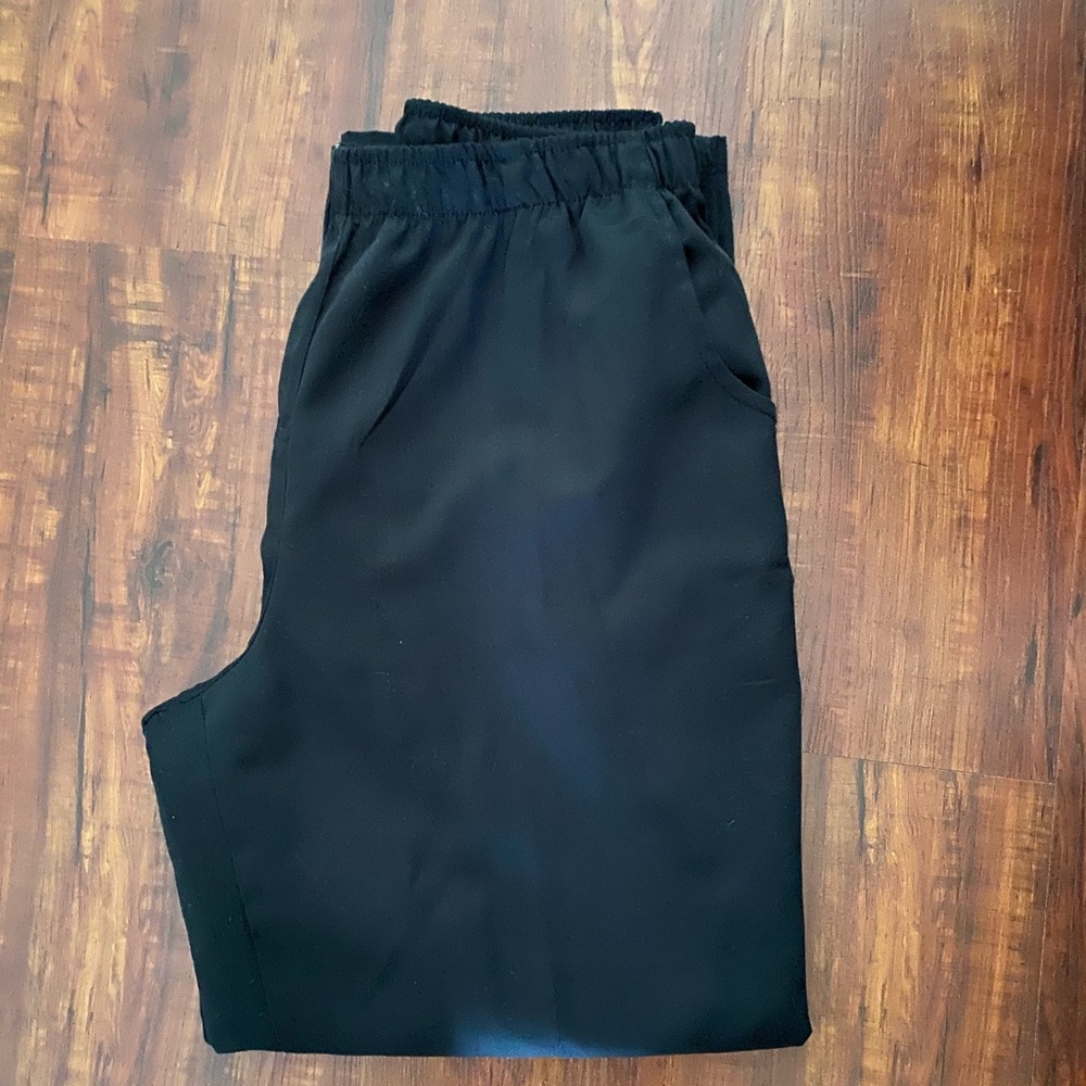 Black scrub pants